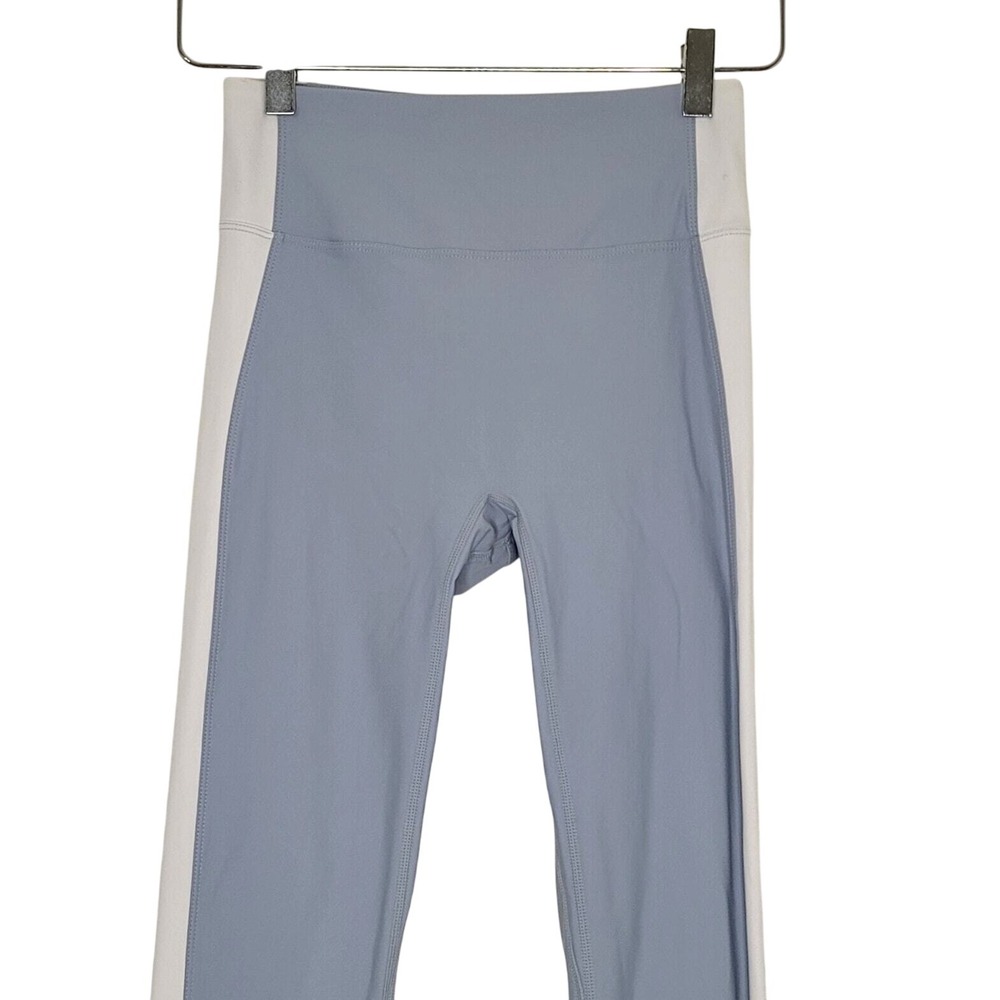 Nylora Leggings Small Blue White Full Length Gym Workout Athletics Yoga‎